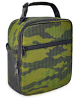 Reusable Insulated Cooler Lunch Bag Leakproof Meal Lunch Box with Multi-Pockets Green Camo HLC025