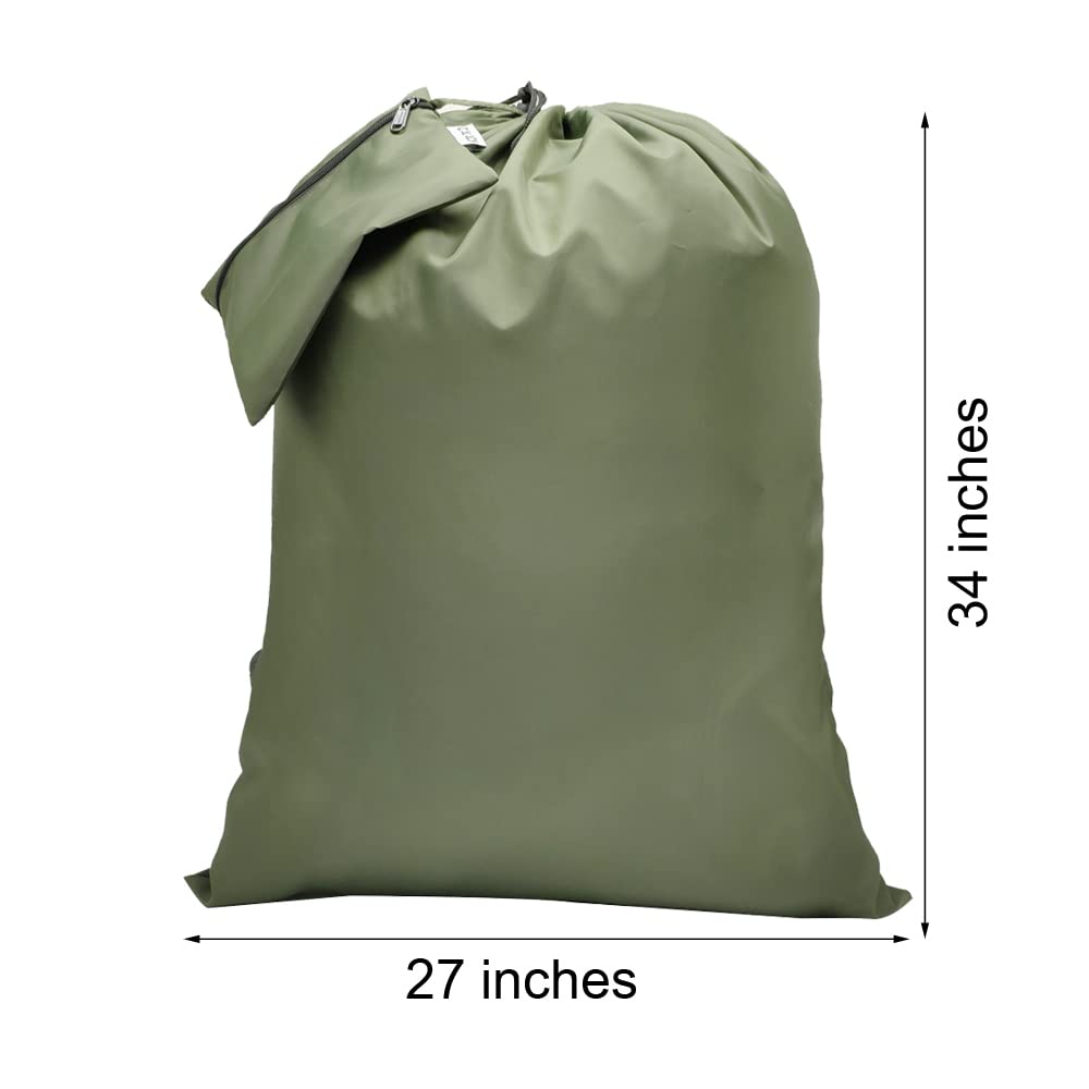 Army Green Extra Large Laundry Bag Backpack HLC018
