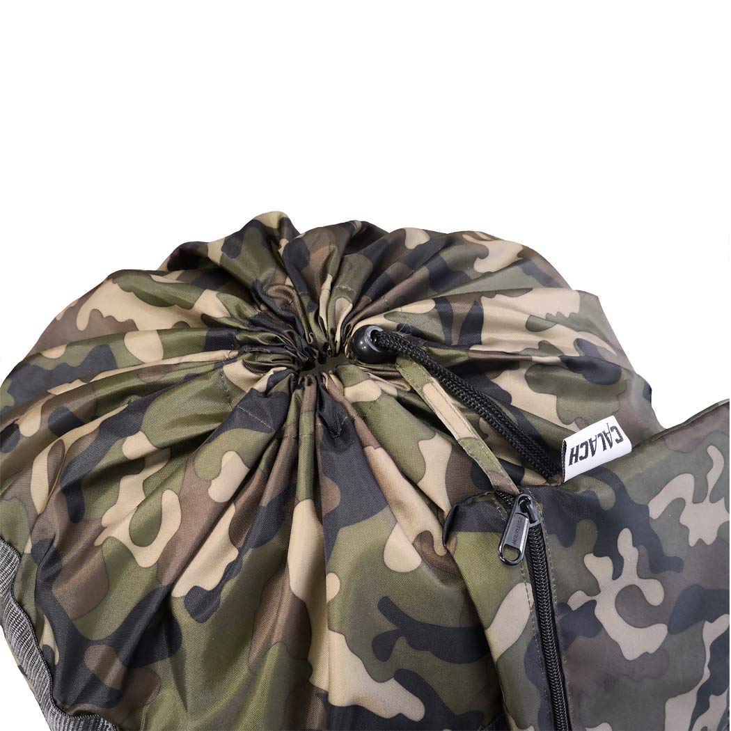 Army Camo Extra Large Laundry Bag Backpack With Drawstring HLC018