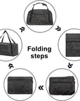 Foldable Travel Duffel Bag For Women & Men Luggage Great for Gym (midnight camo) HLC008