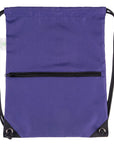 Outdoor Sport Gym Sack Waterproof Drawstring Backpack Bag Purple HLC001