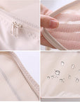 6 Set Travel Packing cubes luggage Organizer Waterproof Shoe Bag Cream  HLC019