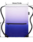 Drawstring Backpack Bag Sport Gym Sackpack Gradient Purple HLC001