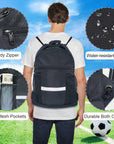 Drawstring Backpack Sports Gym Bag with Shoe Compartment HLC048