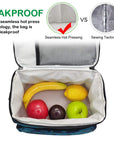 Reusable Insulated Cooler Lunch Bag Leakproof Meal Lunch Box with Multi-Pockets Blue Camo L HLC027