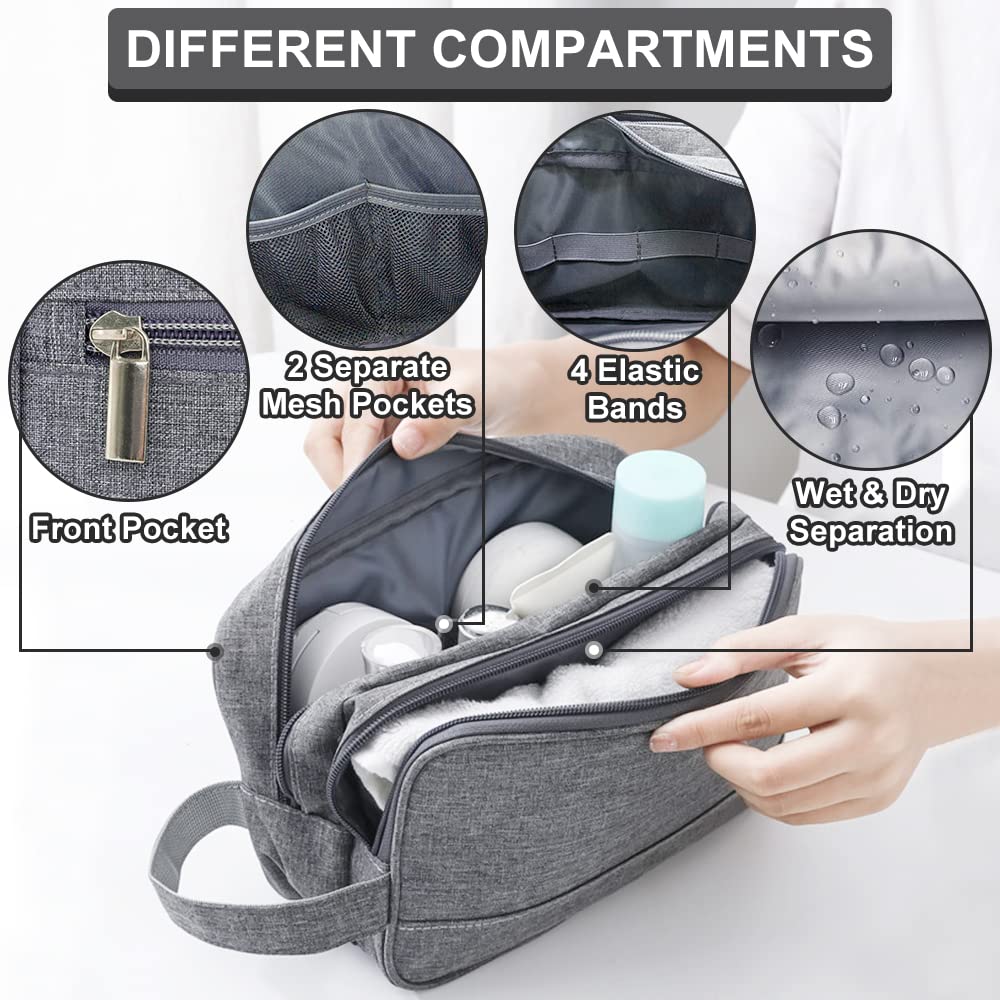 Hanging Dopp Kit Water Resistant Portable Toiletry Organizer HLC046