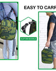 Reusable Insulated Cooler Lunch Bag Leakproof Meal Lunch Box with Multi-Pockets Green Camo HLC025