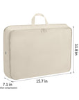 2 Pack Extra Large Compression Packing Cubes for Travel Beige HLC080
