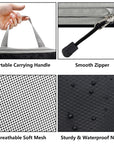 3 Pack Expandable Compression Packing Cubes for Travel, Storage HLC079 Bag Luggage Mesh Black3