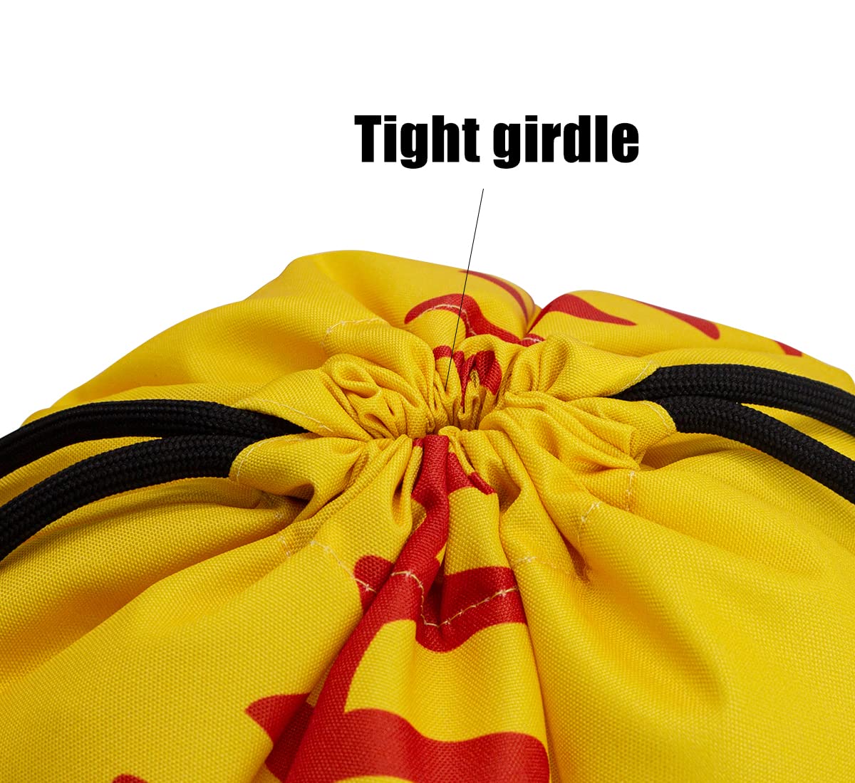 Drawstring Backpack Bag Sport Gym Sackpack Gradient Yellow Baseball HLC001
