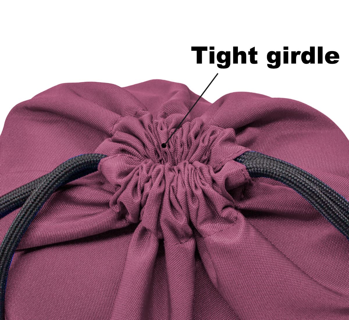 Outdoor Sport Gym Sack Waterproof Drawstring Backpack Bag Burgundy HLC001