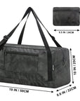 Foldable Travel Duffel Bag For Women & Men Luggage Great for Gym (midnight camo) HLC008
