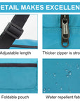 Foldable Travel Duffel Bag For Women & Men Luggage Great for Gym - sky blue HLC008