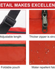 Foldable Travel Duffel Bag For Women & Men Luggage Great for Gym (Red) HLC008