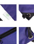 Outdoor Sport Gym Sack Waterproof Drawstring Backpack Bag Purple HLC001