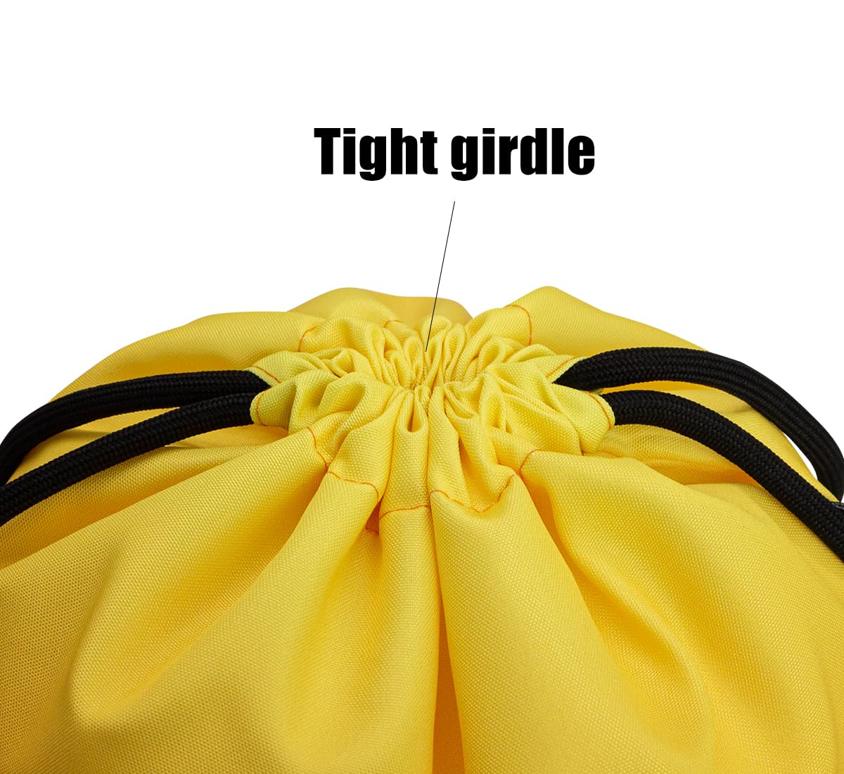 Drawstring Backpack Bag Sport Gym Sackpack Gradient Orange and Yellow HLC001