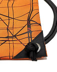 Outdoor Sport Gym Sack Waterproof Drawstring Backpack Bag Metallic-orange HLC001