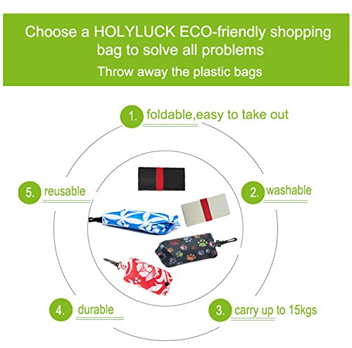 Grocery Bags Heavy Duty Foldable Shopping Tote Bag Blue HLC002