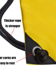 Drawstring Backpack Bag Sport Gym Sackpack Gradient Yellow Baseball HLC001
