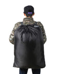 Black Extra Large Laundry Bag Backpack(BLACK) HLC018