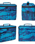 Reusable Insulated Cooler Lunch Bag Leakproof Meal Lunch Box with Multi-Pockets Blue Camo L HLC027