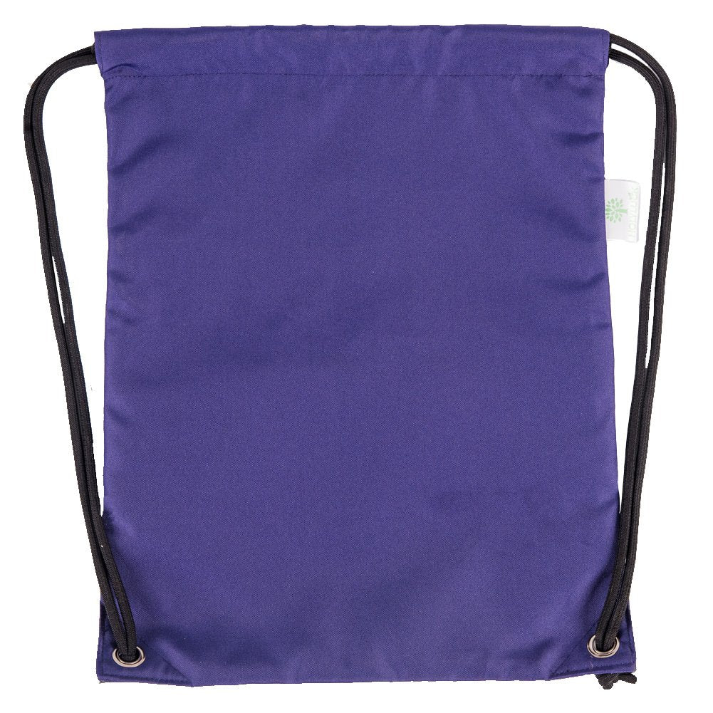 Outdoor Sport Gym Sack Waterproof Drawstring Backpack Bag Purple HLC001