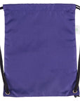 Outdoor Sport Gym Sack Waterproof Drawstring Backpack Bag Purple HLC001