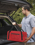 Foldable Travel Duffel Bag For Women & Men Luggage Great for Gym (Red) HLC008