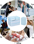 6 Set Travel Packing cubes luggage Organizer Waterproof Shoe Bag Blue  HLC019