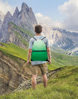 Drawstring Backpack Bag Sport Gym Sackpack Gradient Gradient Green HLC001