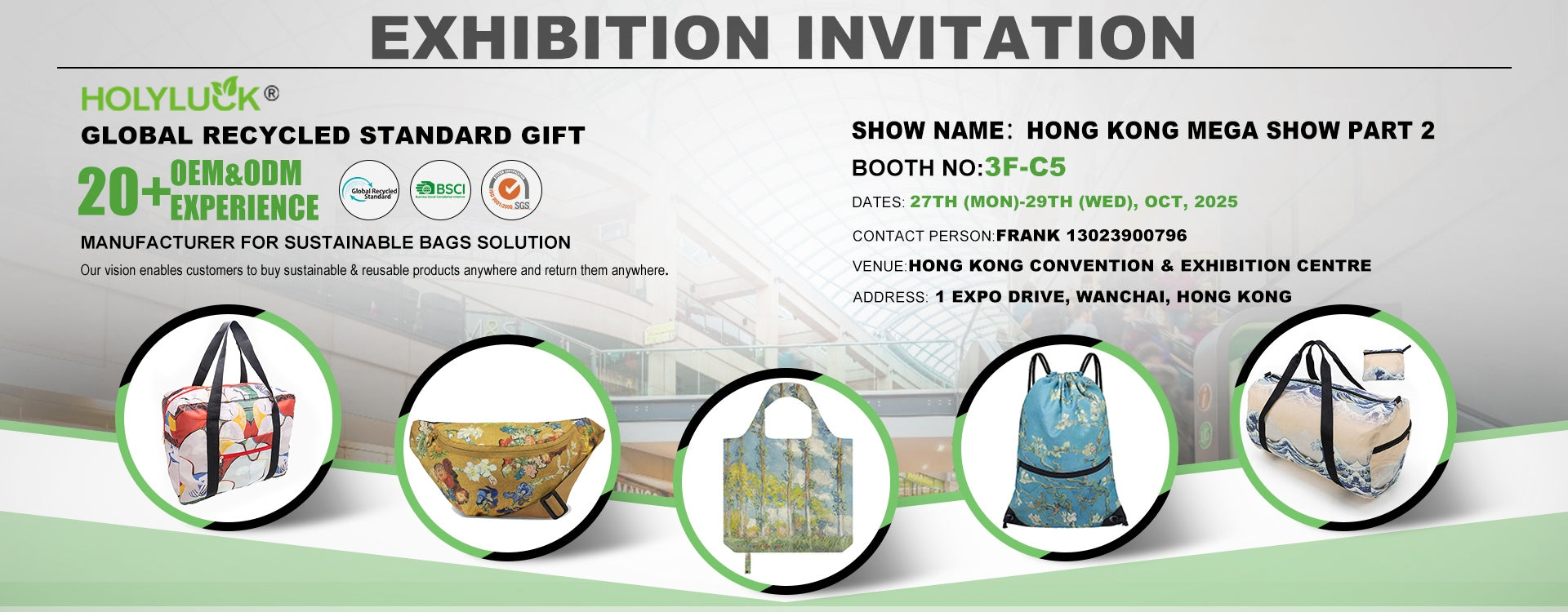 We will attend the coming HK show and Canton Fair !