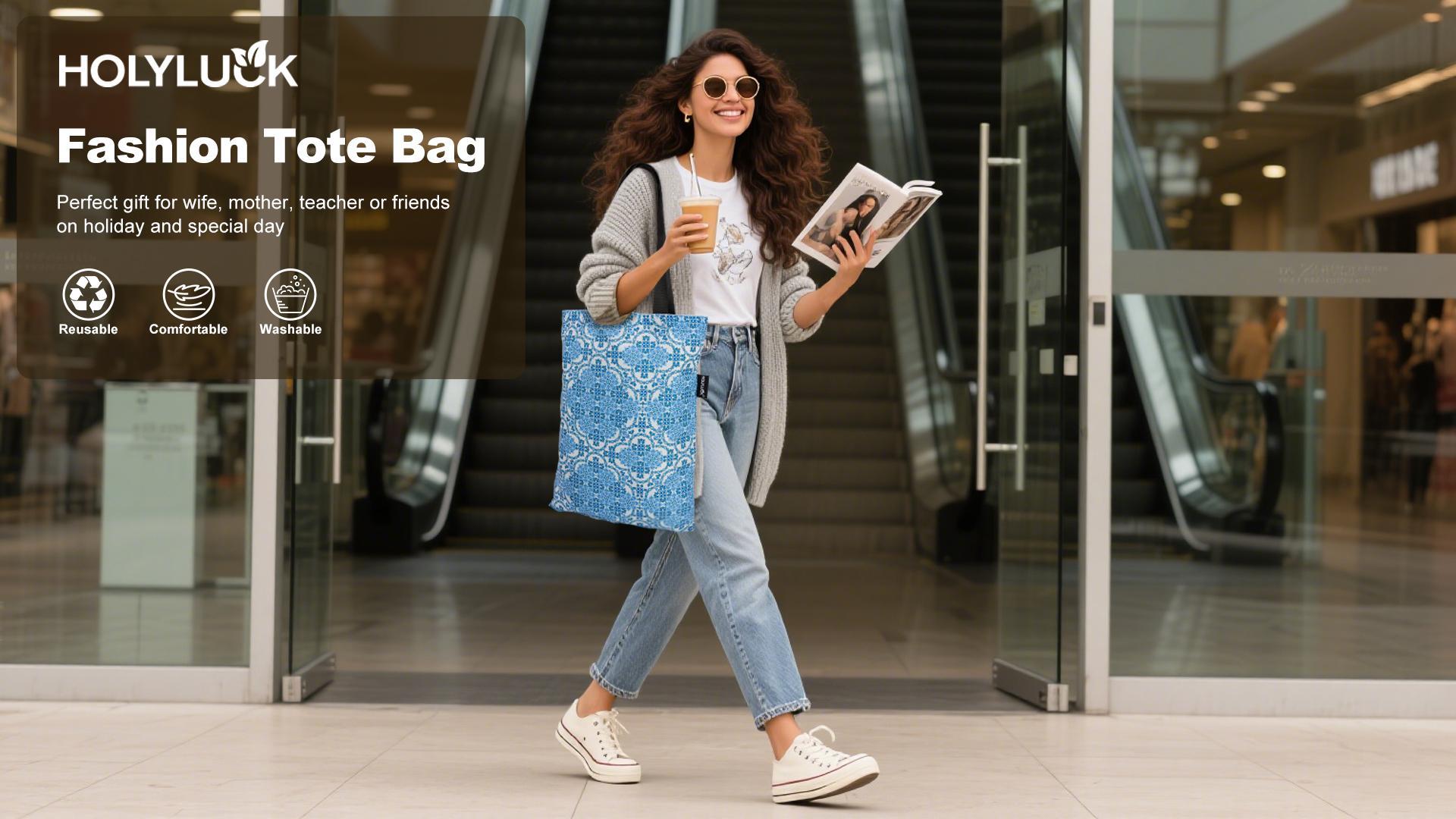 Meet your new artistic reusable shopping bag!