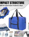 Foldable Travel Duffel Bag For Women & Men gym bag Luggage HLC403 (blue)