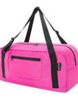 Foldable Travel Duffel Bag For Women & Men Luggage Great for Gym - pink HLC008