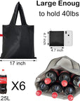 5 Pack Tote Bags Bulk Nylon Bags