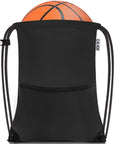 CALACH Large Gym Sports string backpack black HLC004