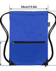 HOLYLUCK Drawstring Backpack Bag Sport Gym Sackpack Blue HLC001