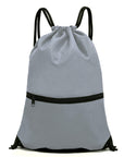 HOLYLUCK Drawstring Backpack Bag Sport Gym Sackpack Grey HLC001