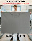 Canvas Laundry Bag 40"W x35"H, Extra Large Heavy Duty Storage Bag, XXL Grey | Thick Canvas Fabric, with Handles & Drawstring Closure, Washable Clothes Sack, 1 Pack HLC071