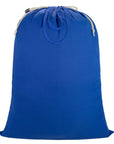 Laundry Bag with Handles & Drawstring Closure 27.6”Wx35"H, Thick Laundry Bag Heavy Duty Washable Dirty Clothes Travel Sack for Camp, College Dorm, Laundromat (Blue, HLC071)