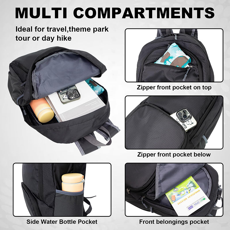 HOLYLUCK 20L lightweight packable Hiking Daypack Foldable Backpack HLC