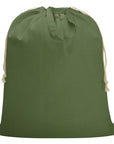 Canvas Laundry Bag 40"W x 35"H, Thick Canvas Laundry Bag with Handles & Drawstring, Extra Large Heavy Duty Washable Storage Sack (ArmyGreen HRS11)