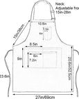 Kitchen Chef Apron 6 Pockets Navy HLC062