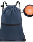 CALACH Large Gym Sports String Backpack Navy HLC004