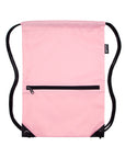 HOLYLUCK Drawstring Backpack Bag Sport Gym Sackpack Pink HLC001