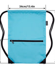 HOLYLUCK Drawstring Backpack Bag Sport Gym Sackpack Sky Blue HLC001