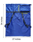 Laundry Bag Backpack 27” x 34” Sturdy Laundry Bag Blue HLC018