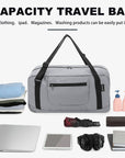 HOLYLUCK Foldable Travel Duffel Bag For Women & Men Luggage - Light grey HLC008