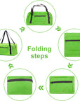 Foldable Travel Duffel Bag For Women & Men Luggage Great for Gym (Green) HLC008