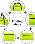 HOLYLUCK Foldable Travel Duffel Bag For Women & Men Luggage -Fluorescent yellow HLC008